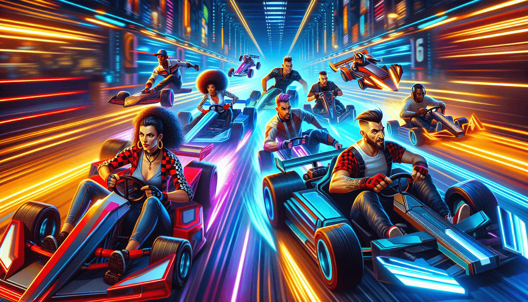 Race with power-ups